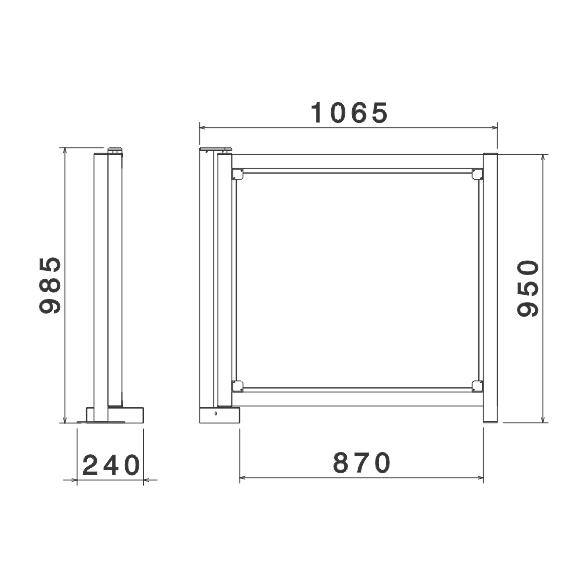 GM100 Puerta pivotante manual