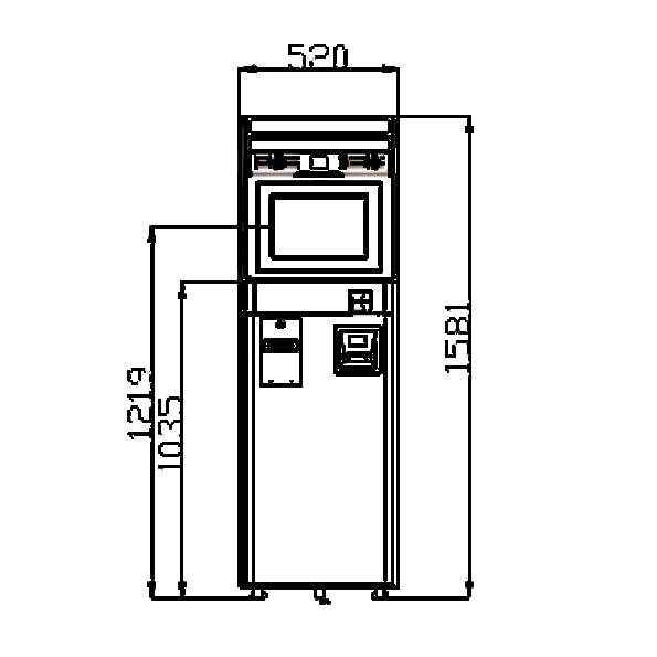 KM300 Kiosco interactivo de lujo