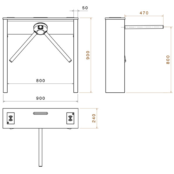 MC310 Molinete económico EntryLine