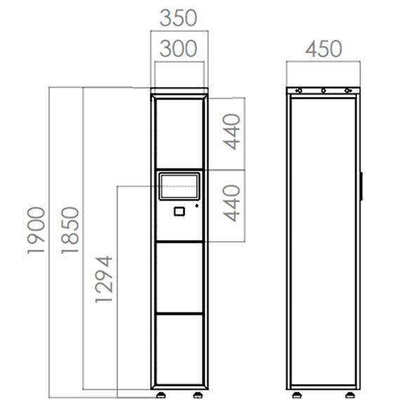 SLB140 Locker para bolsos