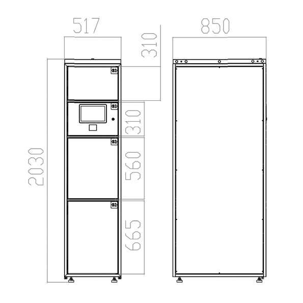 SLE140 Locker para equipaje