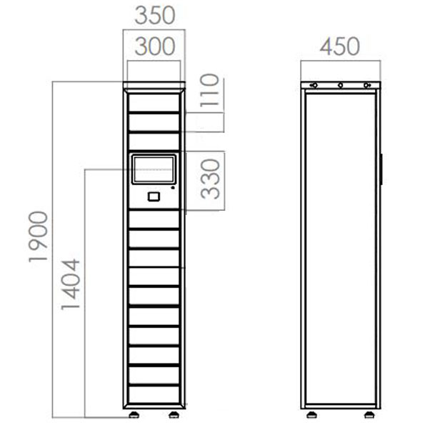 SLP116 Locker para paquetería 
