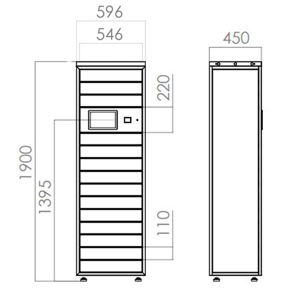 SLP216 Locker para paquetería 